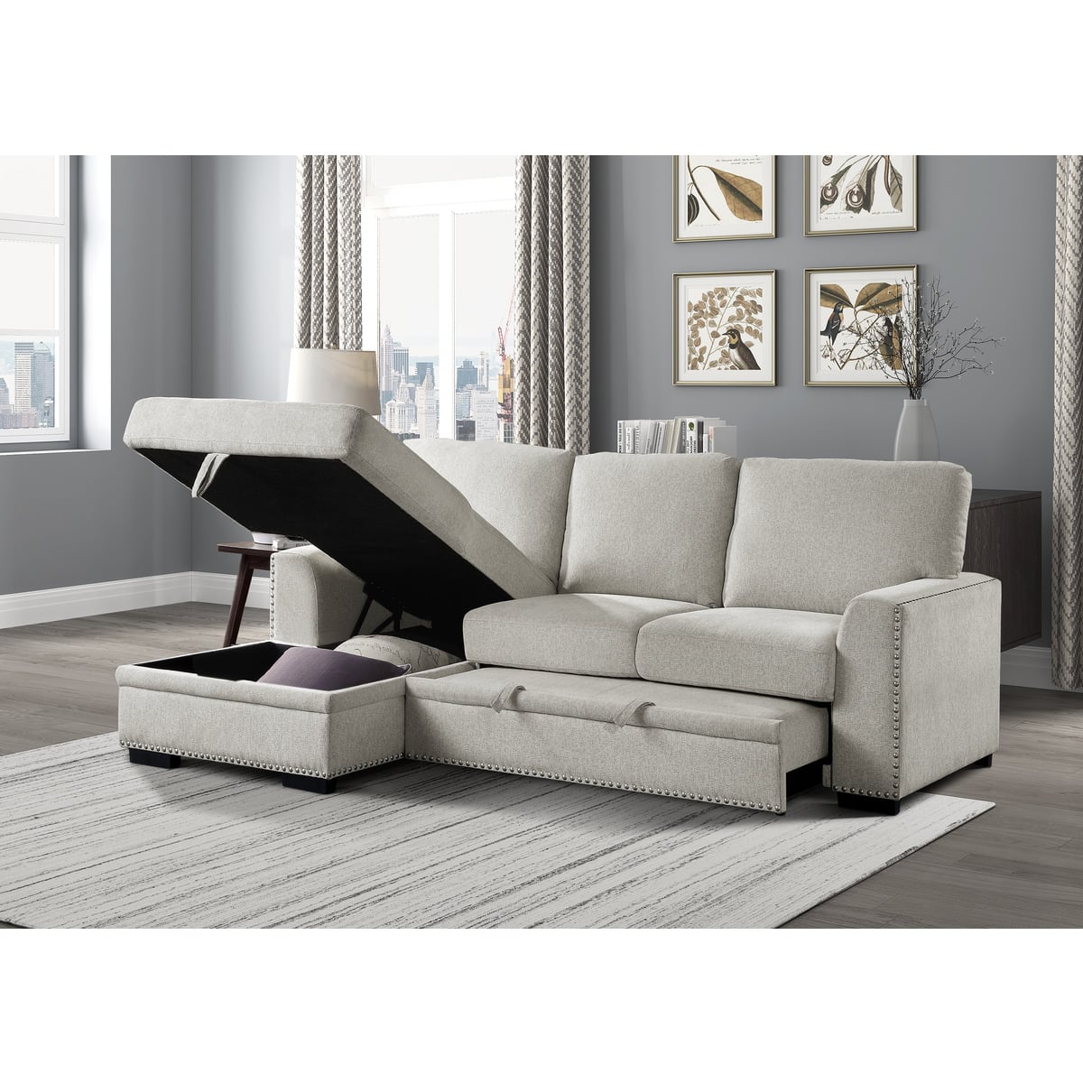 Homelegance Morelia 2-Piece Sectional Sofa