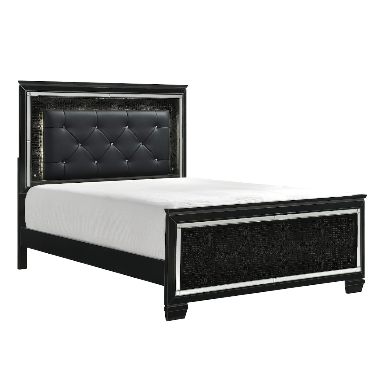 Homelegance Allura King Panel Bed with LED Lights