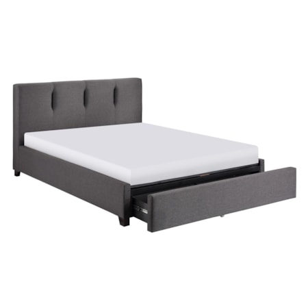 King Bed with Footboard Storage