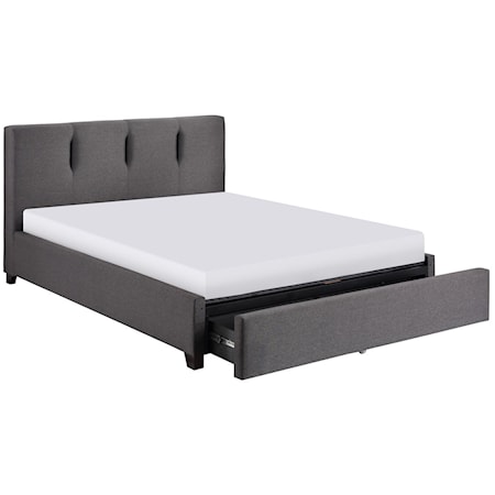 Queen Bed with Footboard Storage