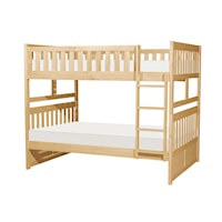 Youth Full/Full Bunk Bed with Built-In Ladder