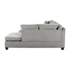 Homelegance Furniture Emilio 3-Piece Reversible Sectional with Ottoman