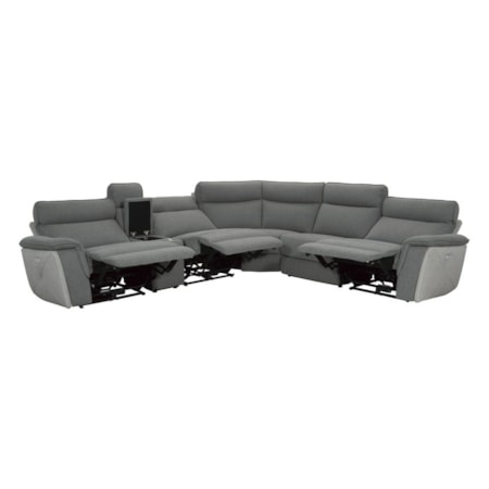 6-Piece Modular Power Reclining Sectional