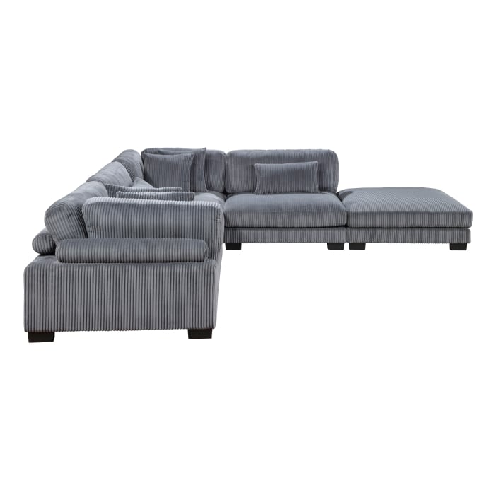 5-Piece Sectional Sofa with Ottoman