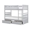 Homelegance Furniture Orion Twin/Twin Bunk Bed with Storage Boxes