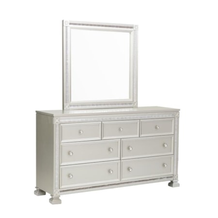 Glam 7 Drawer Dresser