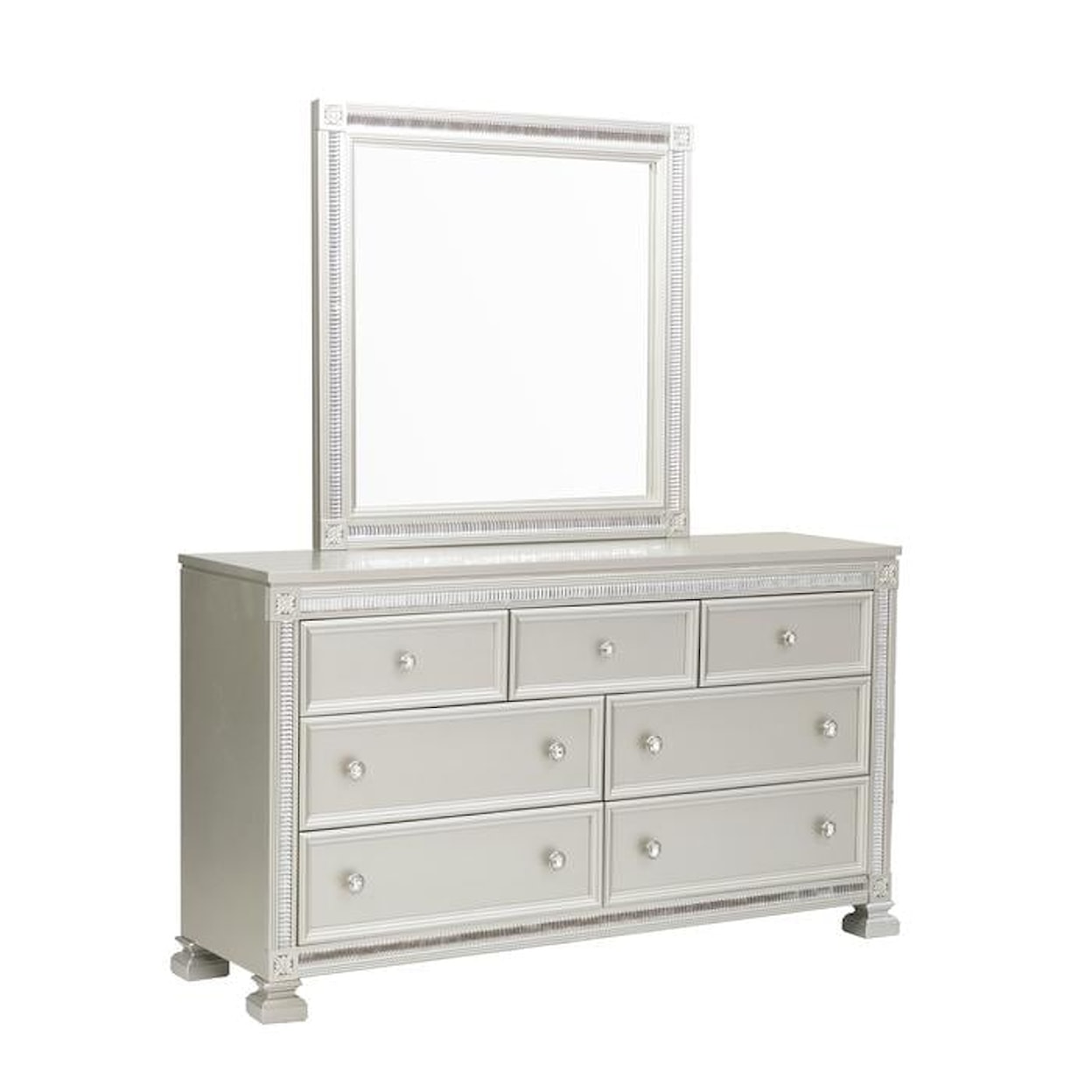 Homelegance Bevelle Glam 7 Drawer Dresser