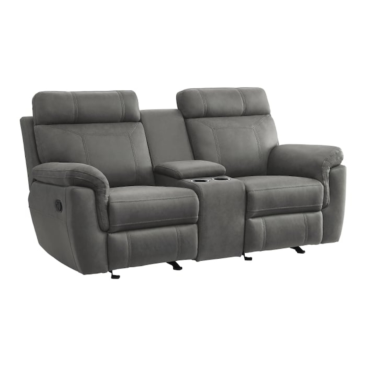 Homelegance Furniture Clifton Double Glider Reclining Loveseat