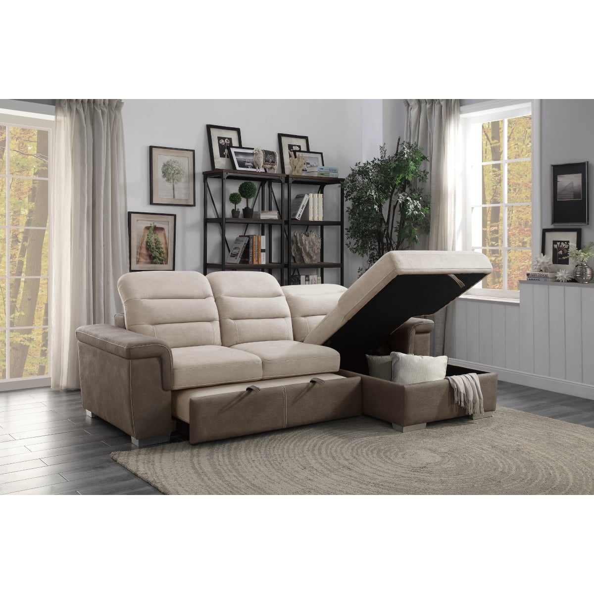 Homelegance Alfio 2-Piece Sectional Sofa
