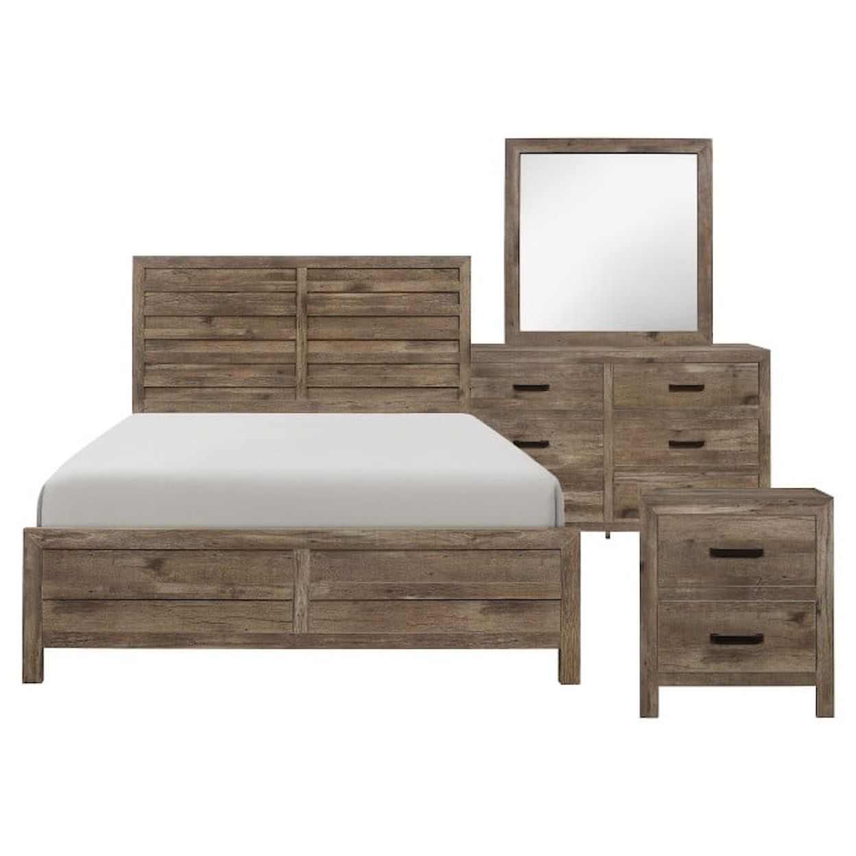 Homelegance Furniture Mandan 4-Piece Queen Bedroom Set