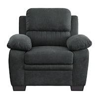 Contemporary Accent Chair with Pillow Arms