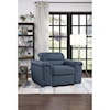 Homelegance Furniture Alfio Chair with Pull-out Ottoman