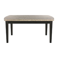 Contemporary Dining Table with Marble Top