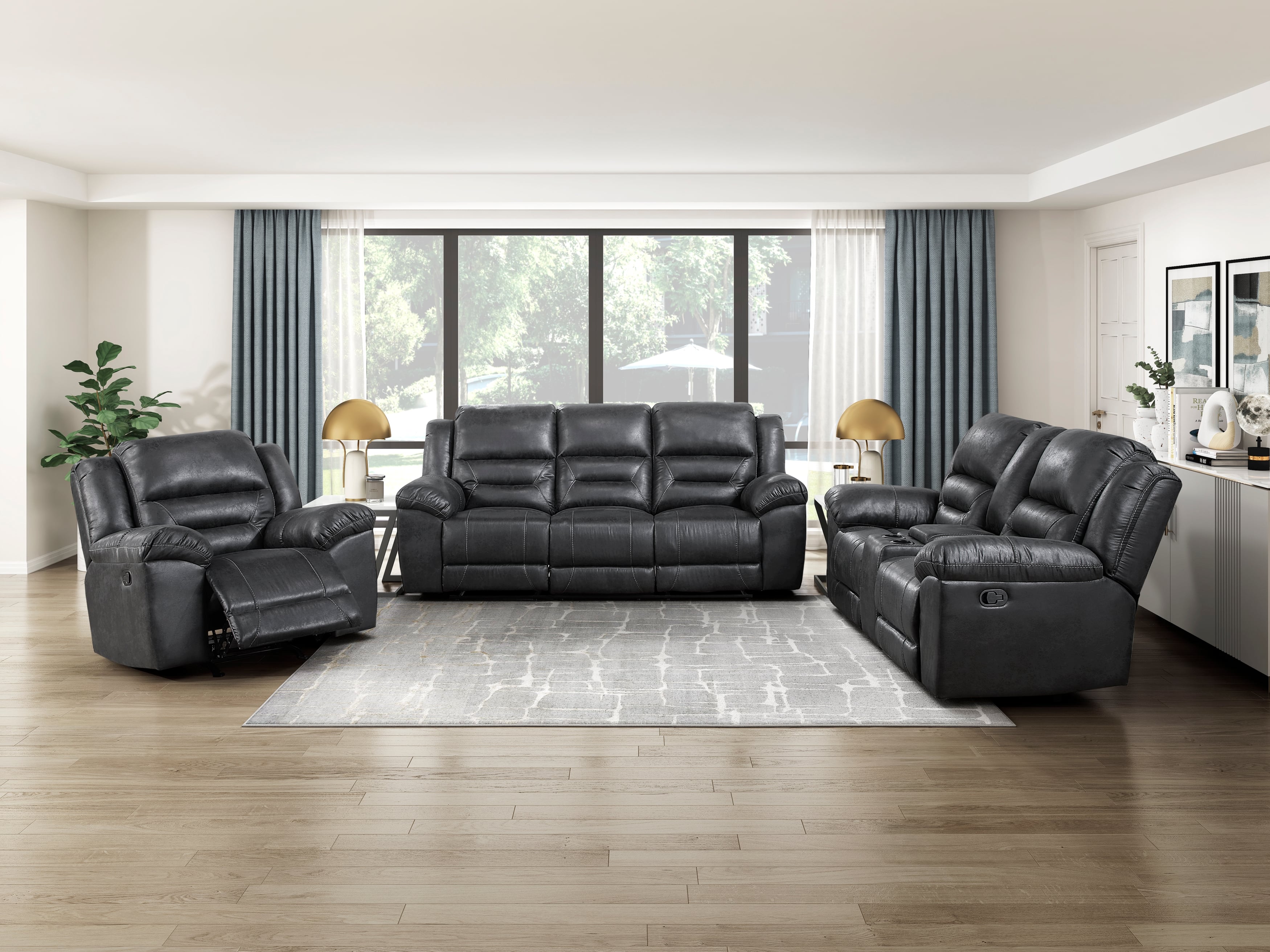 Manual Dual Reclining Sofa