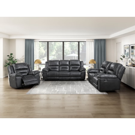 3-Piece Manual Reclining Living Room Set