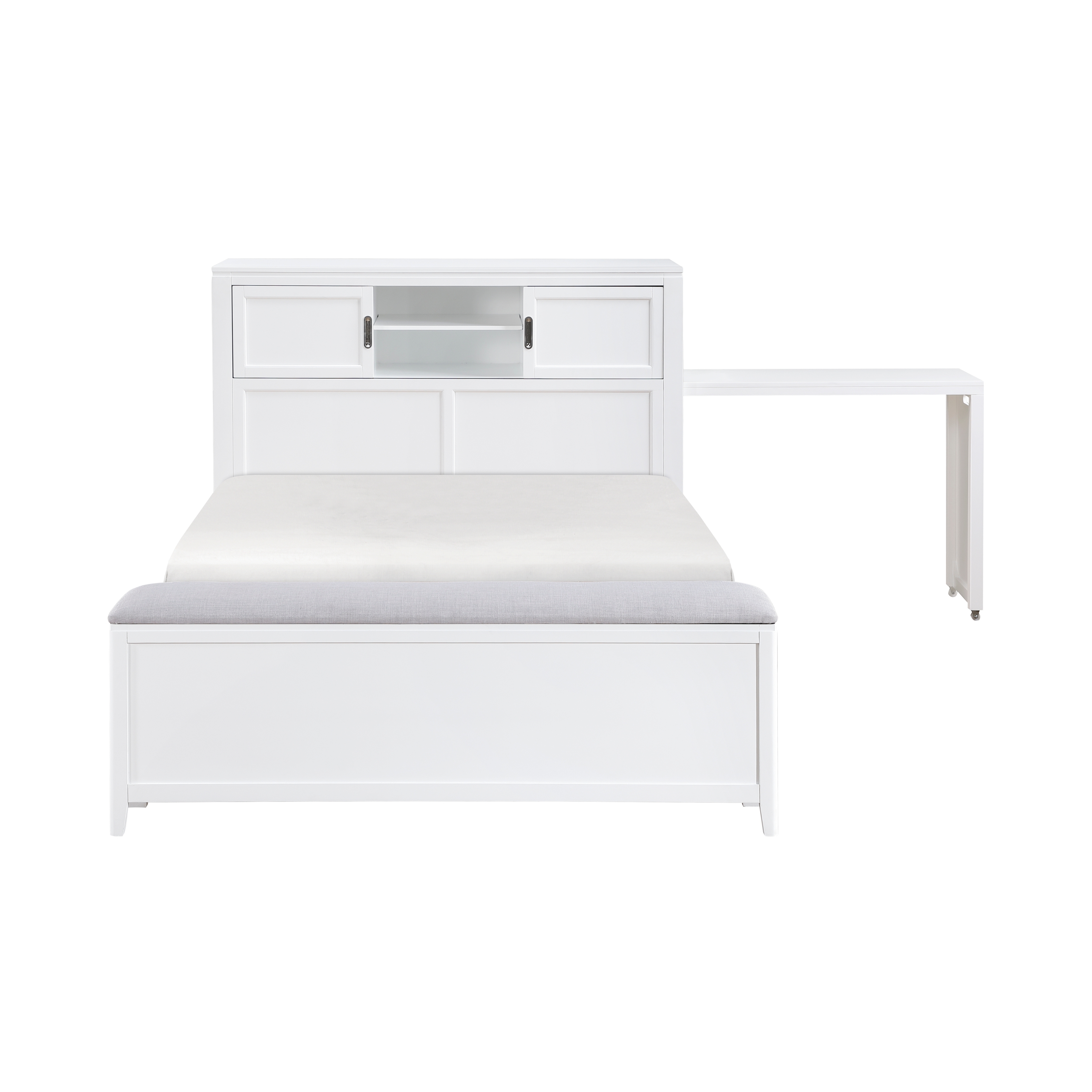Homelegance Sloane Full Bookcase Bed with Hidden Desk