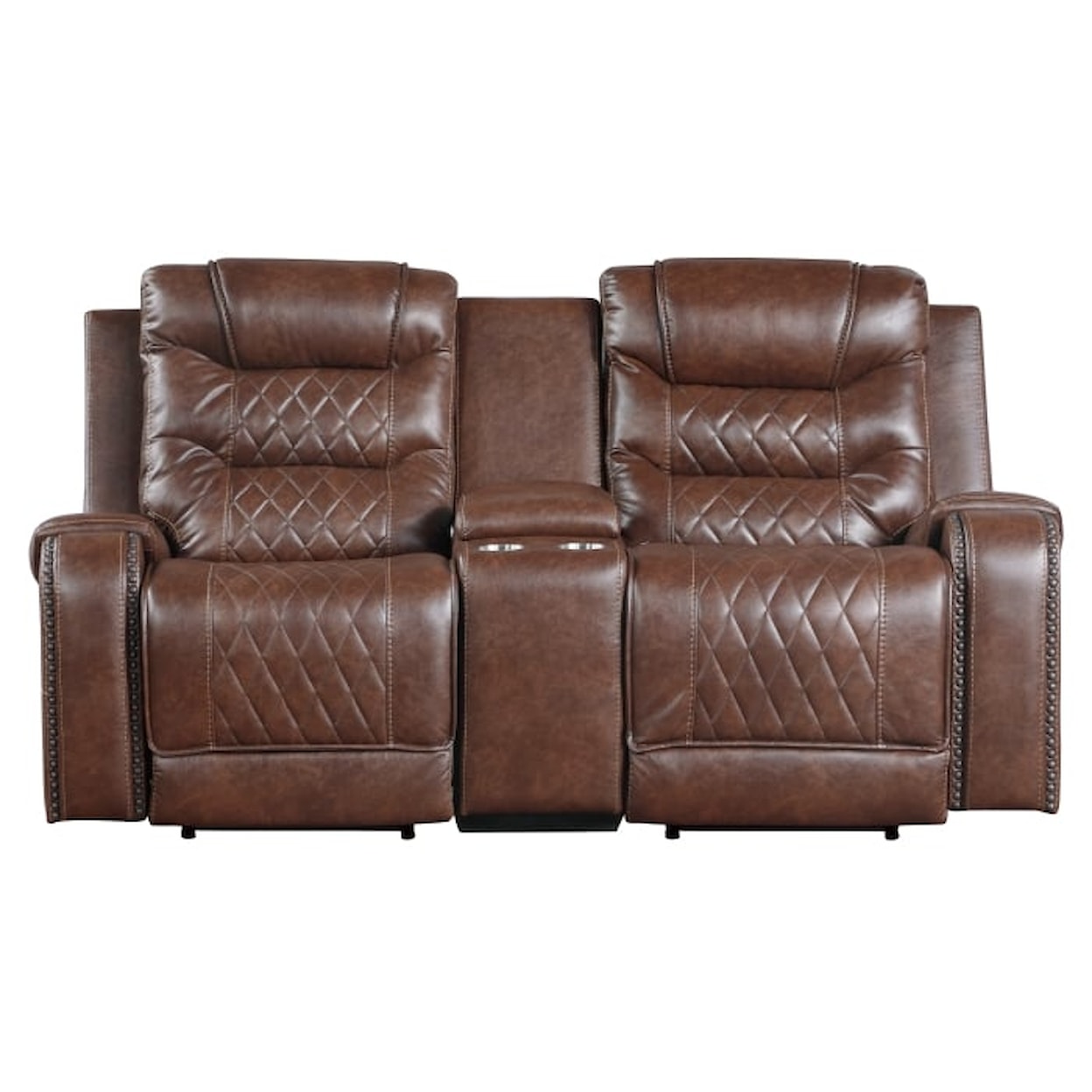 Homelegance Furniture Putnam Power Double Reclining Loveseat