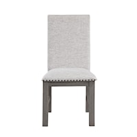 Contemporary Side Chair with Nailhead Trim