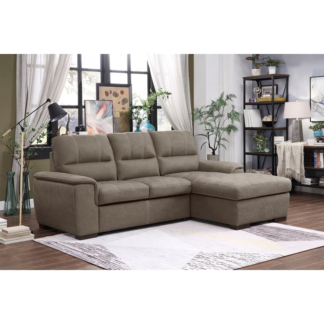 Homelegance Furniture Andes 2-Piece Sectional Sofa