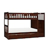 Homelegance Rowe Twin/Twin Step Bunk Bed with Storage Boxes