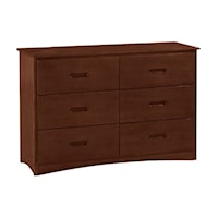 Transitional 6-Drawer Dresser