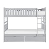 Homelegance Orion Full/Full Bunk Bed with Storage Boxes