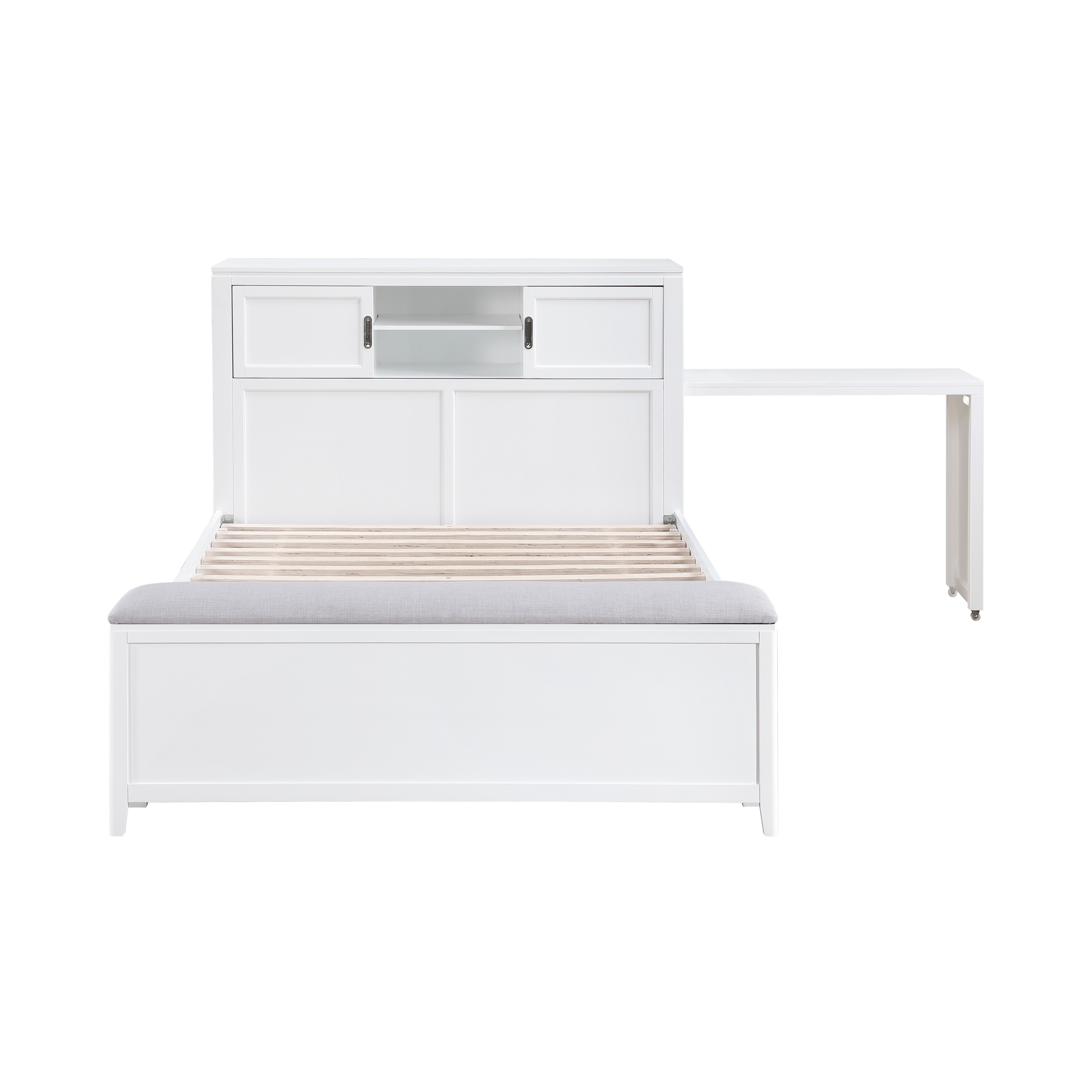 Homelegance Sloane Full Bookcase Bed with Hidden Desk