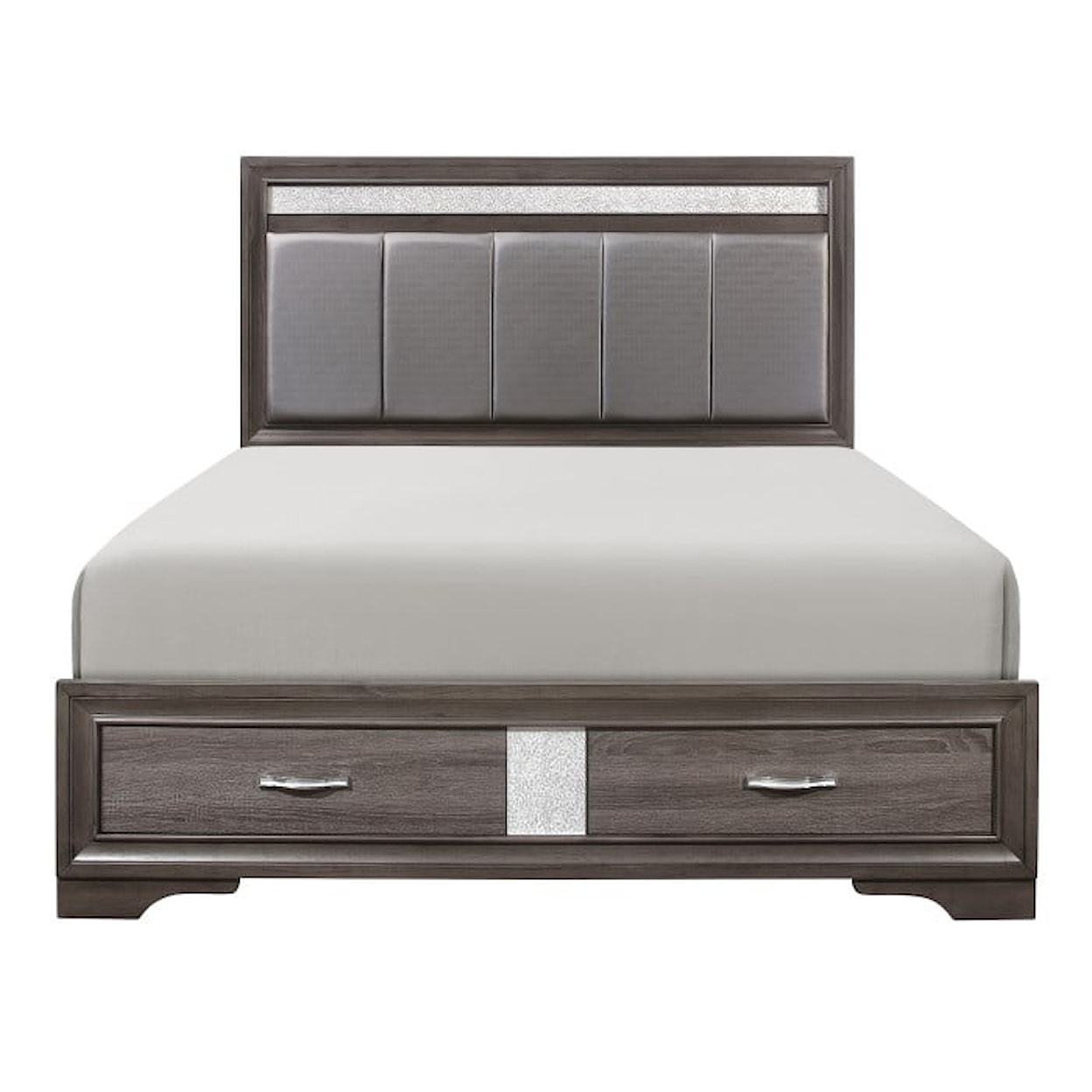 Homelegance Furniture Luster CA King  Bed with FB Storage