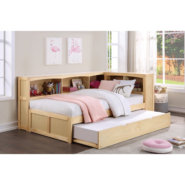 Twin Bookcase Corner Bed