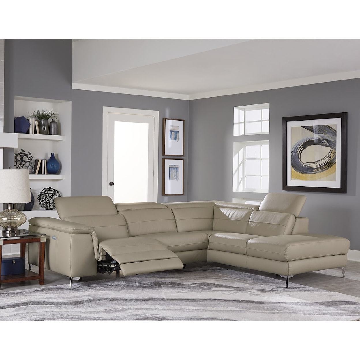Homelegance  2-Piece Power Sectional with Right Chaise