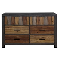 Industrial 6-Drawer Dresser