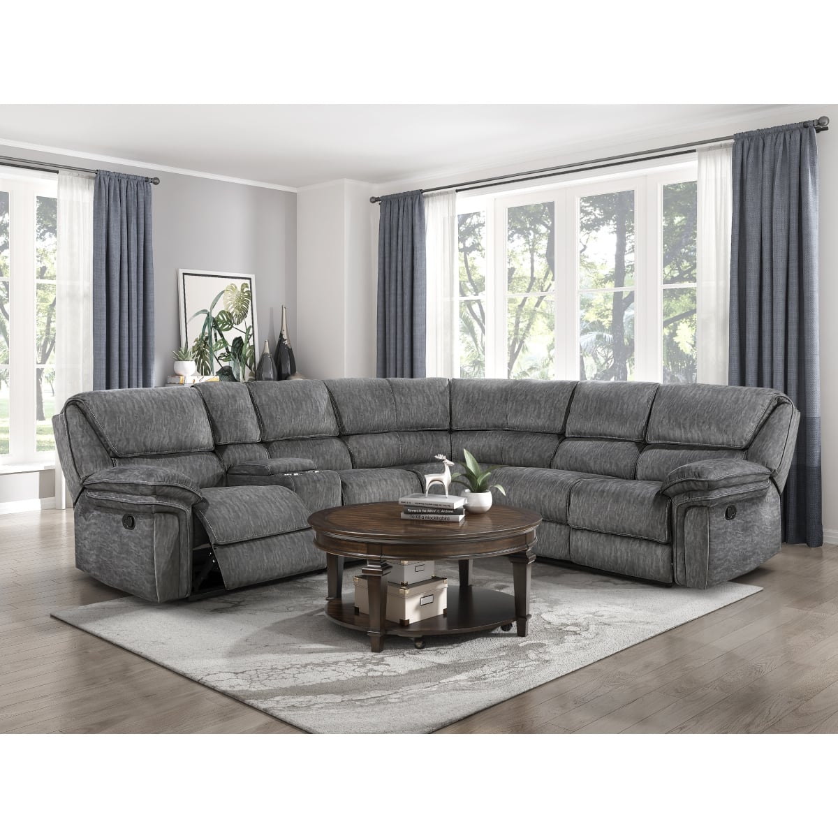 Homelegance Muirfield 3-Piece Reclining Sectional