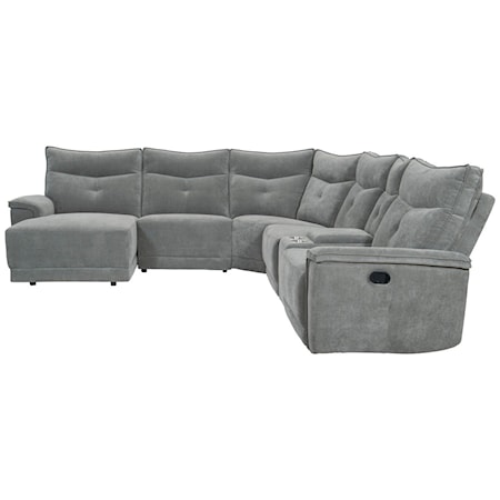 6-Piece Modular Reclining Sectional Sofa