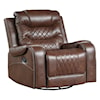 Homelegance Furniture Putnam Swivel Glider Reclining Chair