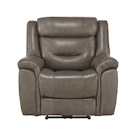 Casual Power Recliner with Power Headrest & USB Port