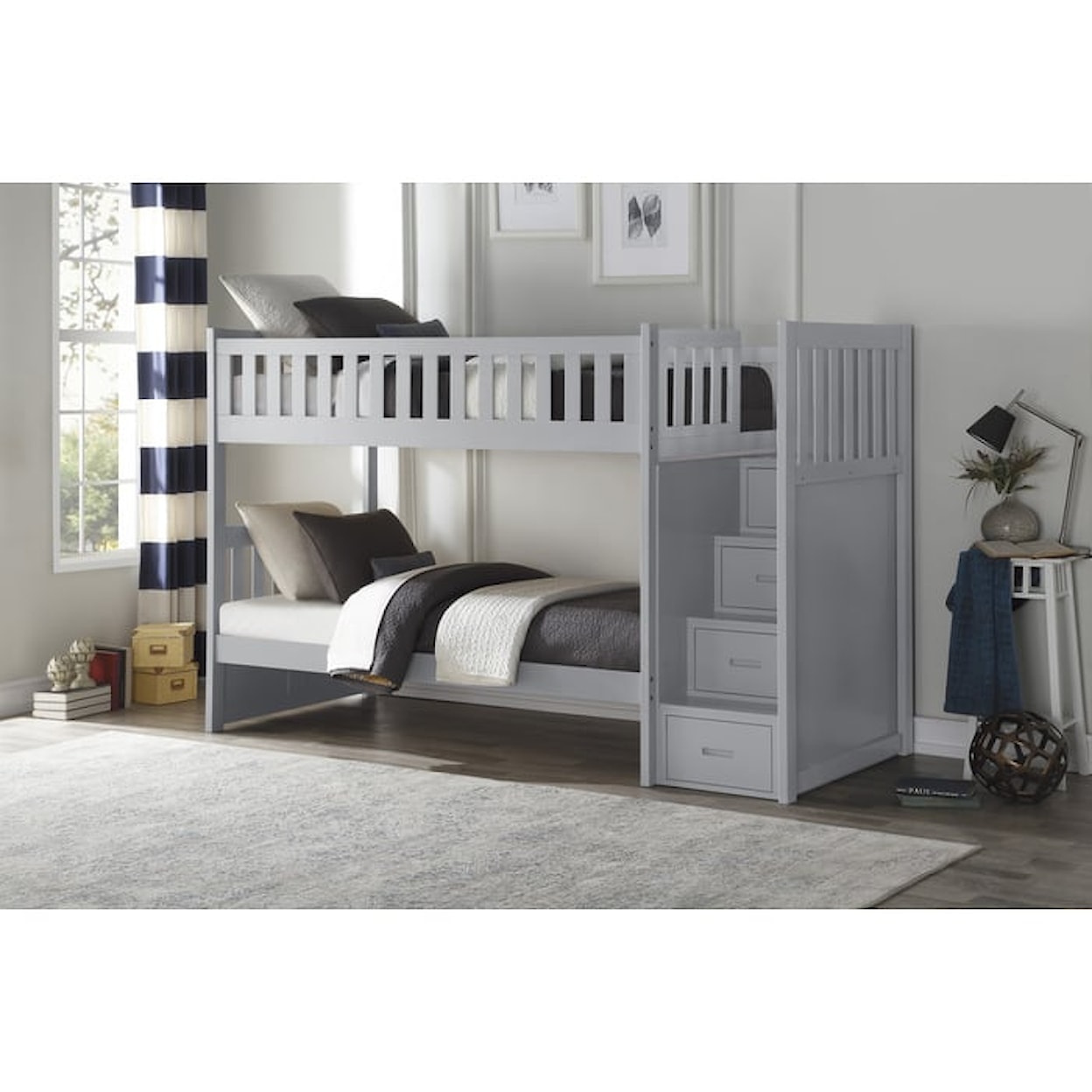 Homelegance Orion Twin/Twin Step Bunk Bed