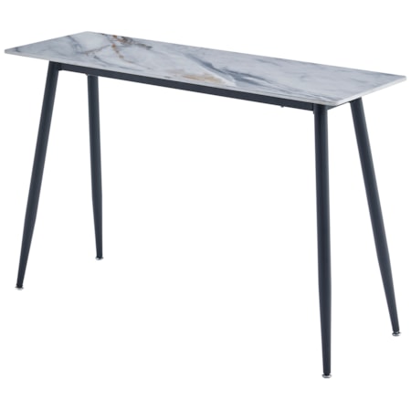 Rectangular Console Table with Stone Top