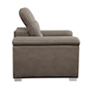 Homelegance Furniture Alfio Chair with Pull-out Ottoman