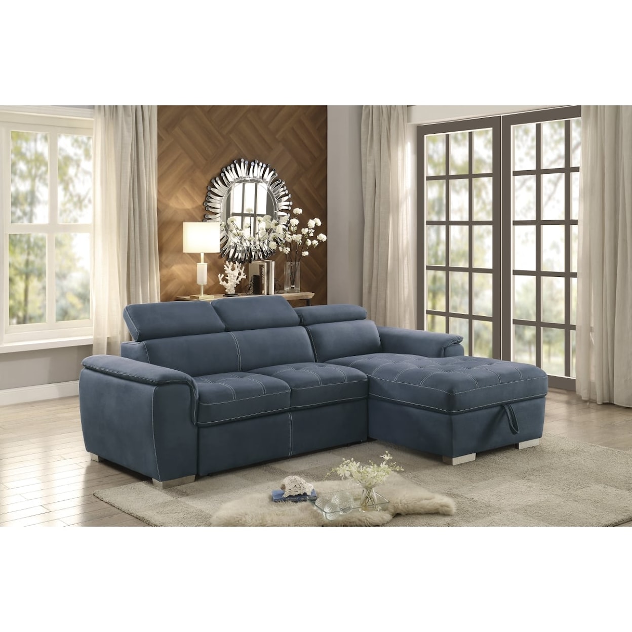 Homelegance Ferriday 2-Piece Sectional Sofa