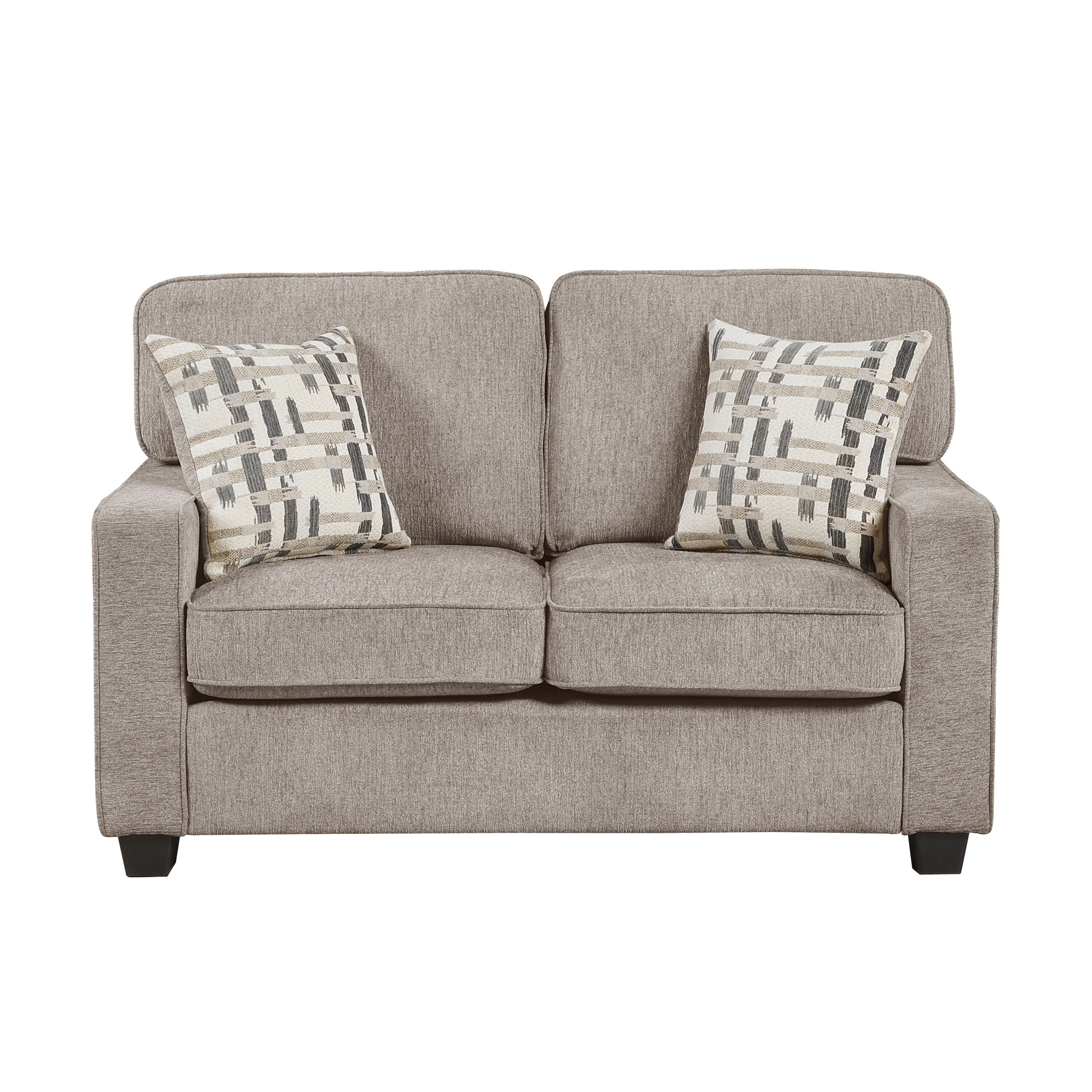 Homelegance Frances Loveseat w/Decorative Toss Pillows