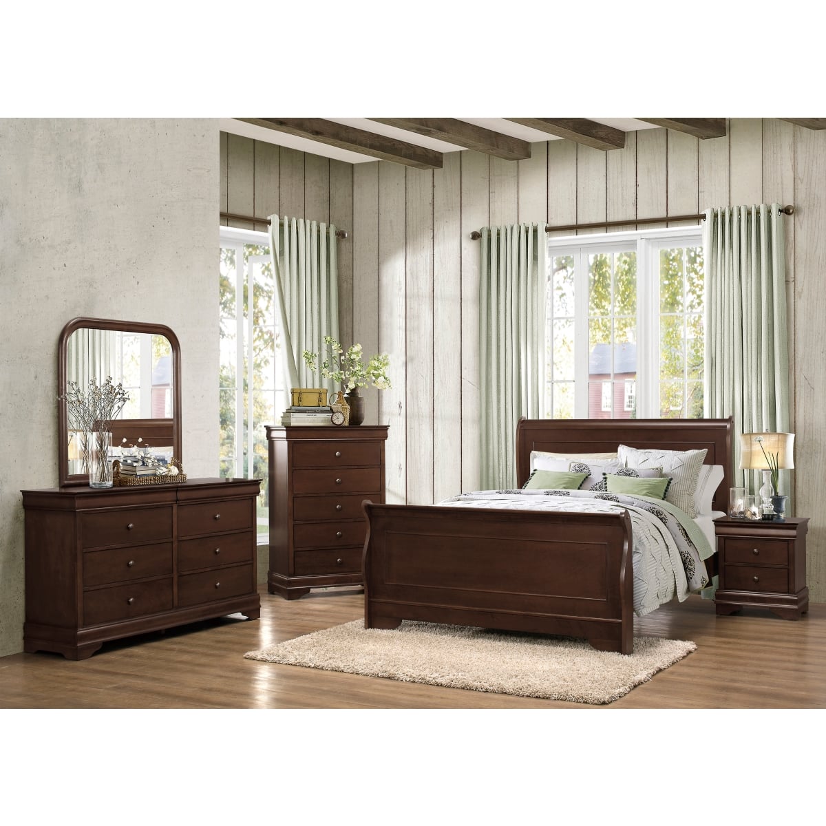 Queen Sleigh Bed