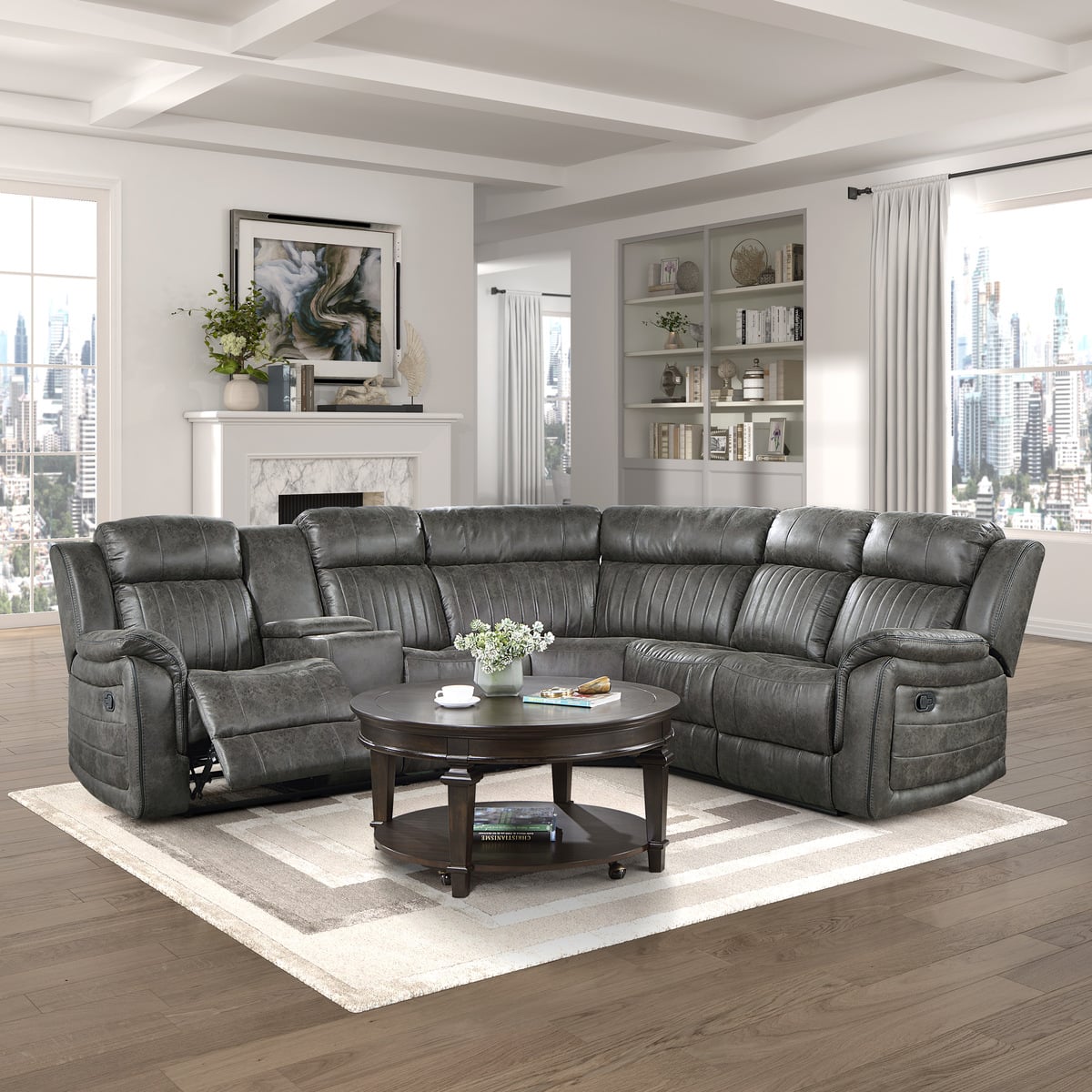 3-Piece Reclining Sectional Sofa
