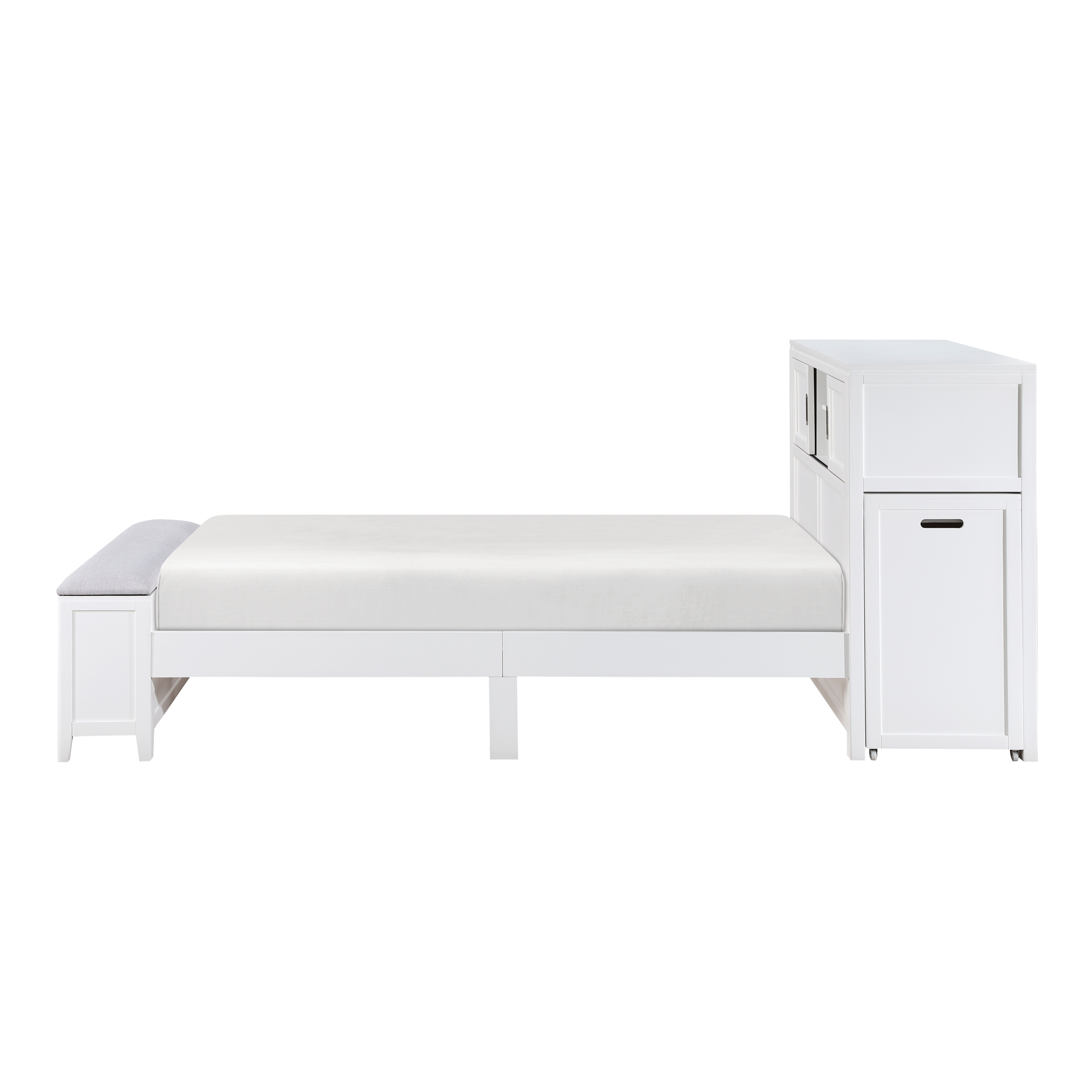 Homelegance Sloane Twin Bookcase Bed with Hidden Desk