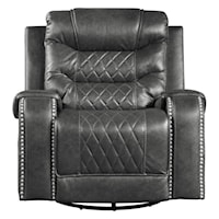 Transitional Swivel Glider Reclining Chair