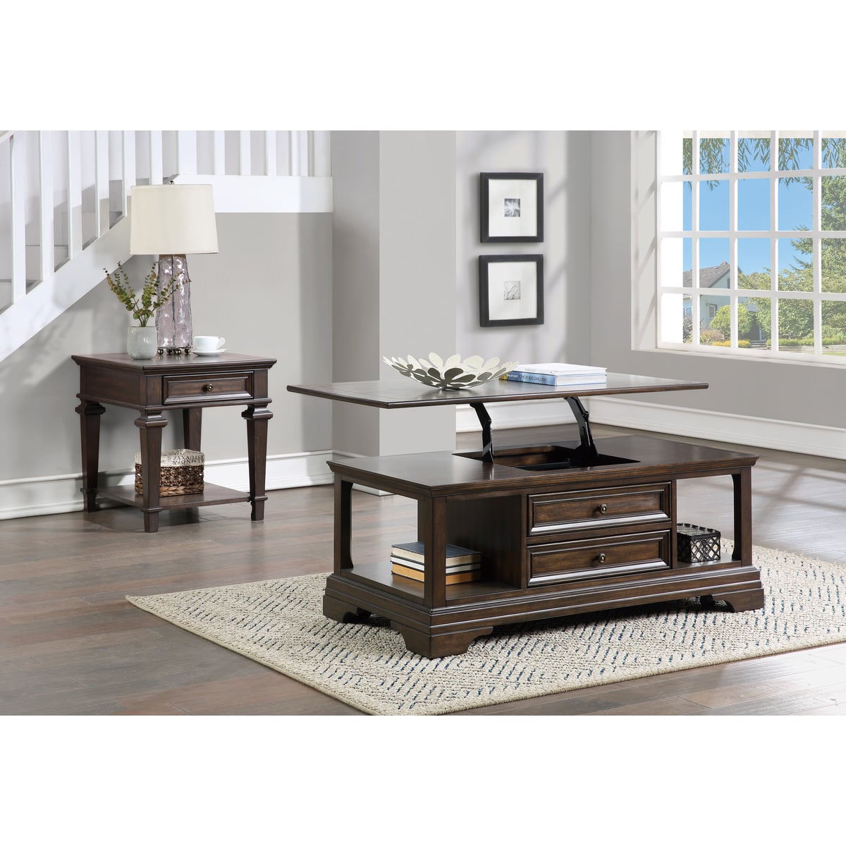 Rectangular Lift-Top Cocktail Table