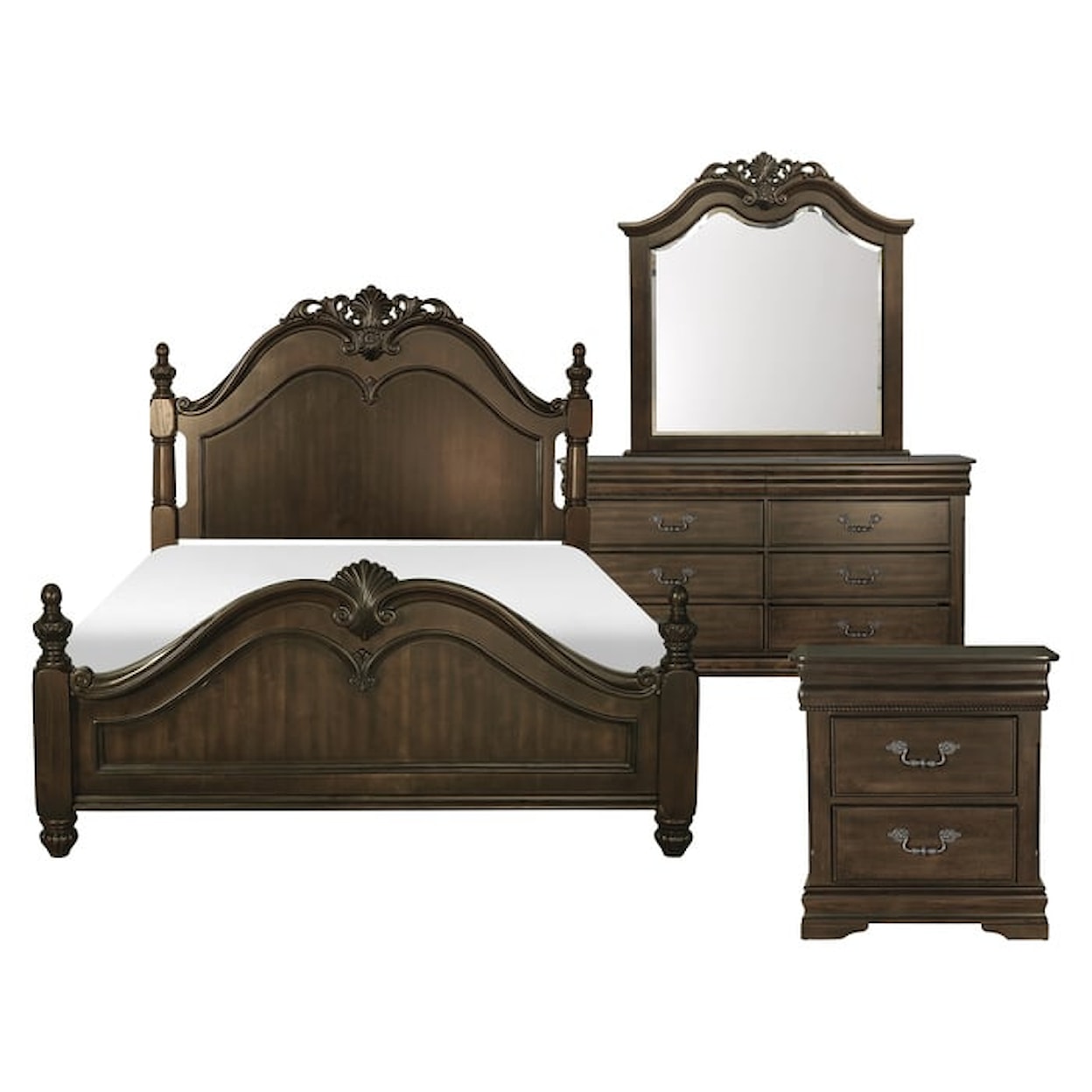Homelegance Furniture Belvieu Mont 4-Piece Queen Bedroom Set