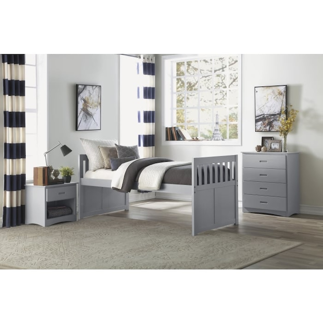 Home Style Gray Youth Chest