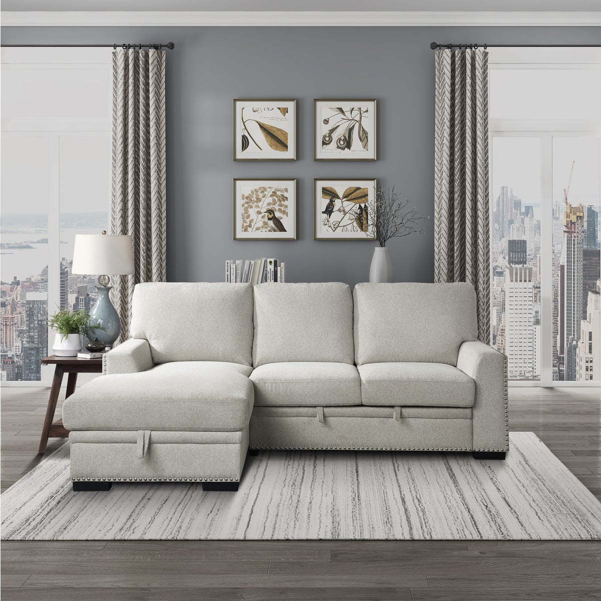 Homelegance Morelia 2-Piece Sectional Sofa