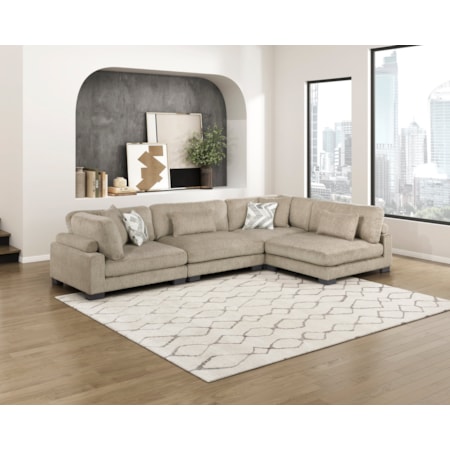 4-Piece Modular Sectional Sofa