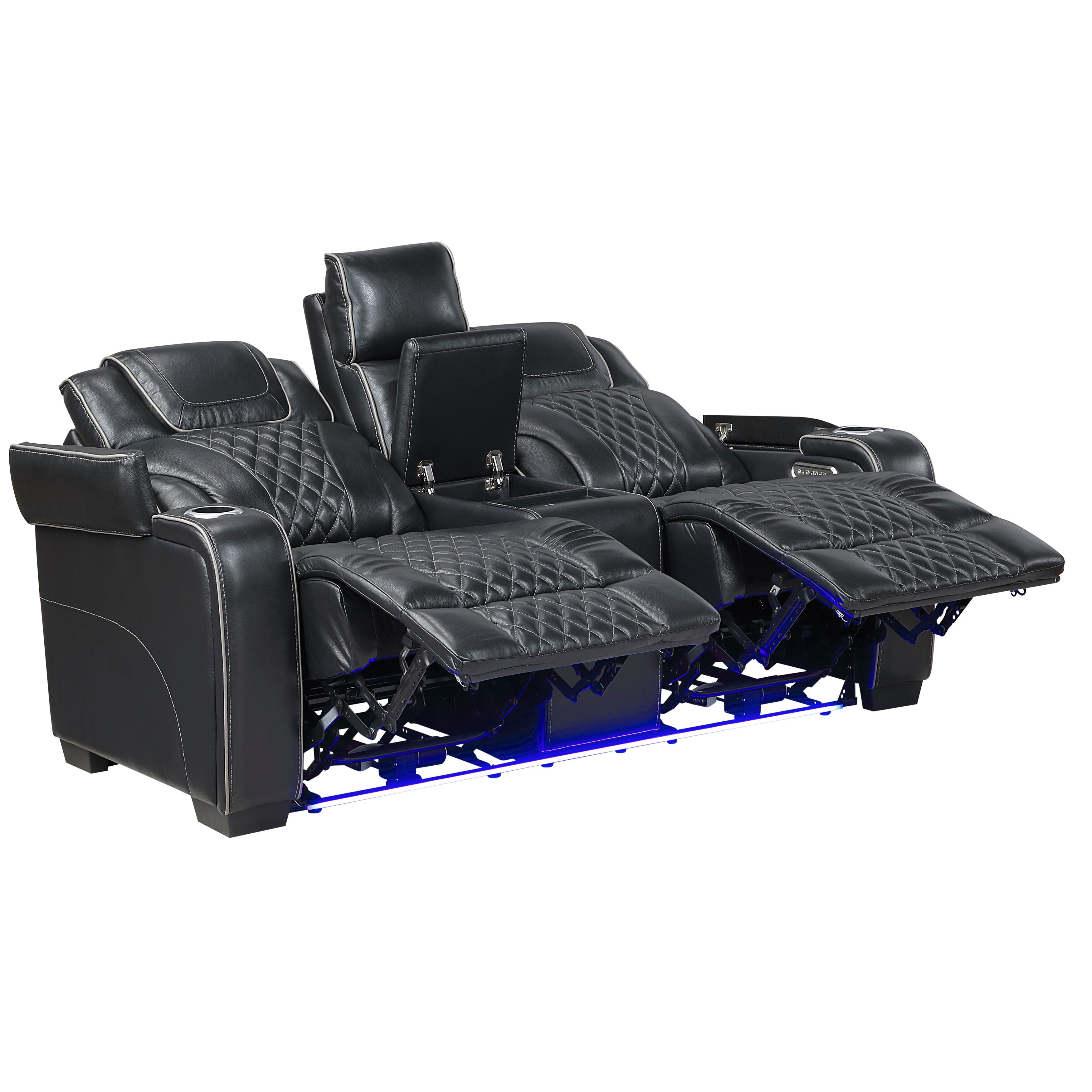 Power Reclining Loveseat with LED Lights